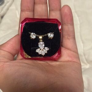 Elegant Gold and Silver Jewelry Set